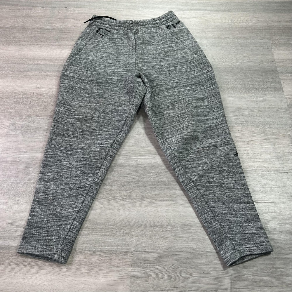 Adidas Sweatpants Womens Small‎ Heather Gray Fleece Jogger Pants Athletic S98386